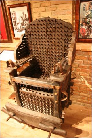 chair with spikes