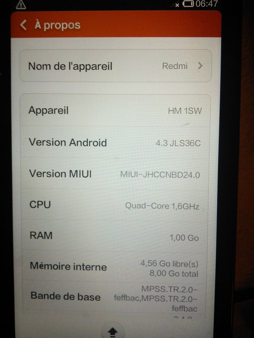 Redmi 1S Android 4.3
